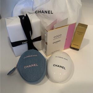 Chanel Le Crème Main Hand Cream + Denim Pouch LIMITED EDITION